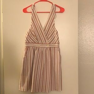 ZARA. Pink & White striped dress. Never worn.